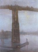 James Abbott McNeil Whistler Old Battersea Bridge (mk19) Sweden oil painting artist
